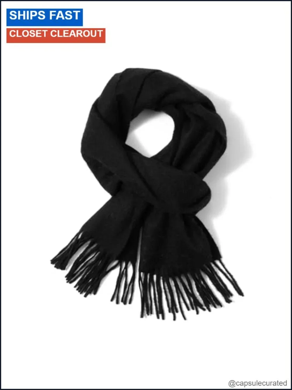 100% Cashmere Winter Scarf, Unisex Cold Weather Wrap, Men Women